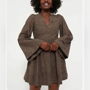 Tuckernuck Hyacinth House Brown Textured Becca Dress